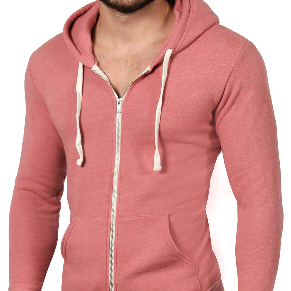 stuiten op haak Subjectief Pink Hooded Sweatshirt Made in USA Long Sleeve For Men – Blade + Blue