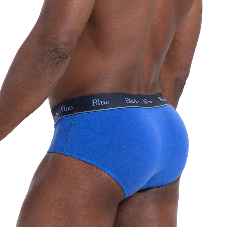 Mens Blue Low Rise Brief Underwear Made in USA – Blade + Blue