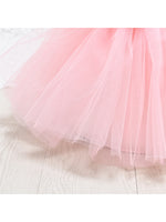 Elegant Girls Sequin Mesh Sleeveless Princess Puffy Dress