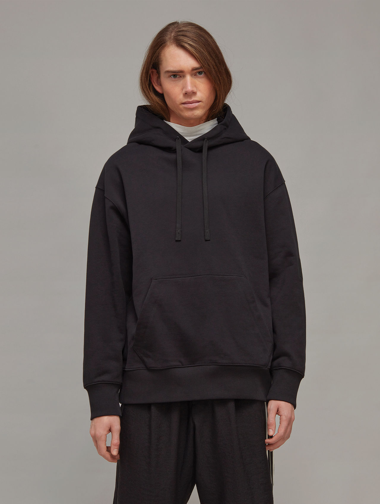 Y-3 Black Graphic Logo Hoodie