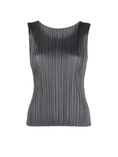Mist Basics T-Shirt in Black by Pleats Please Issey Miyake in 2023
