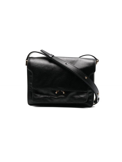 Trunk leather mini bag Marni Brown in Leather - 35445020