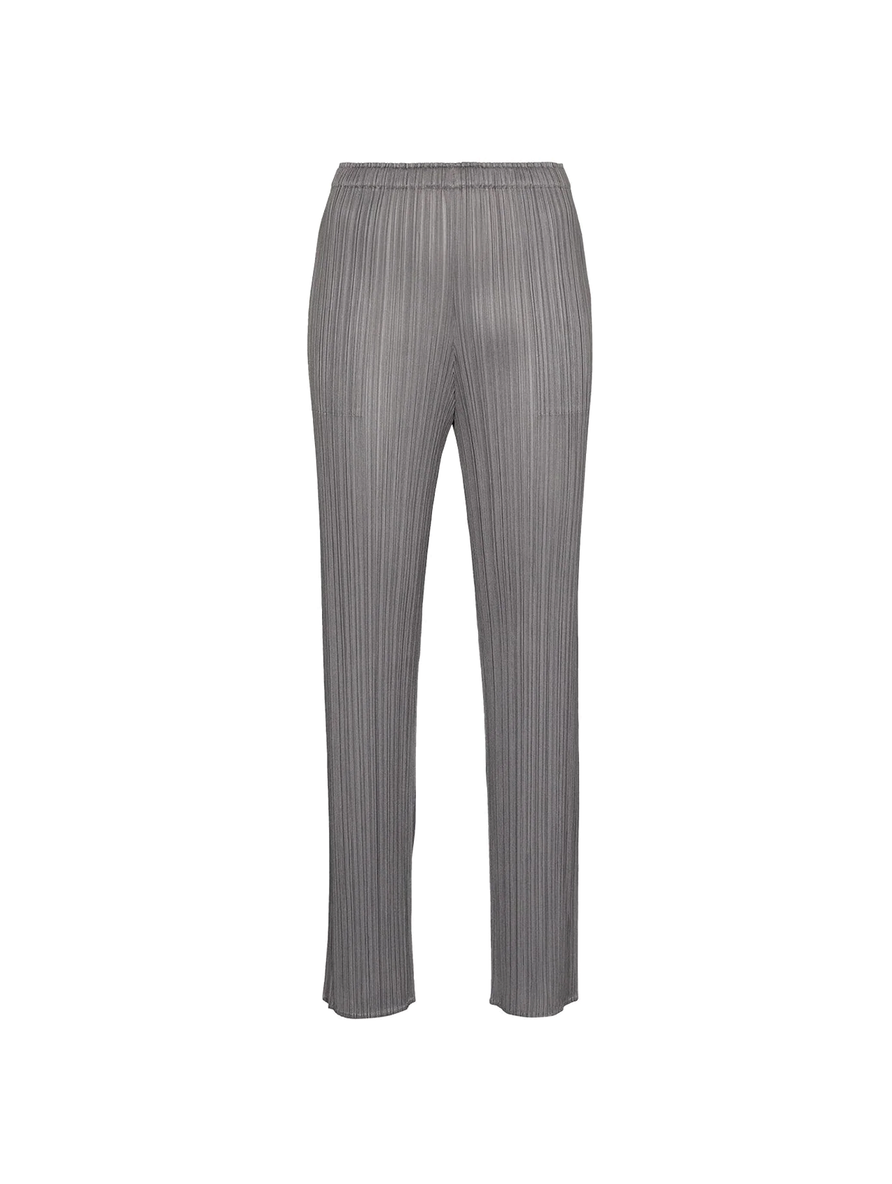 Pleats Please Issey Miyake Light Grey Basic Pants