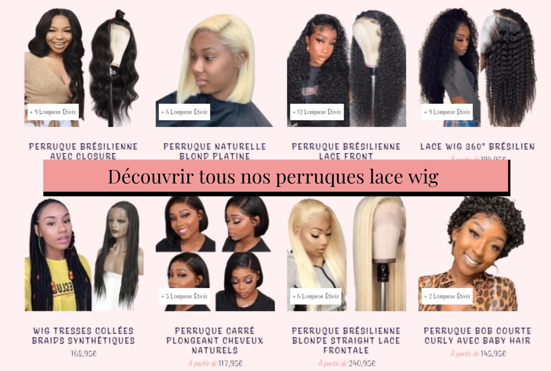 collection perruques Lace Wig