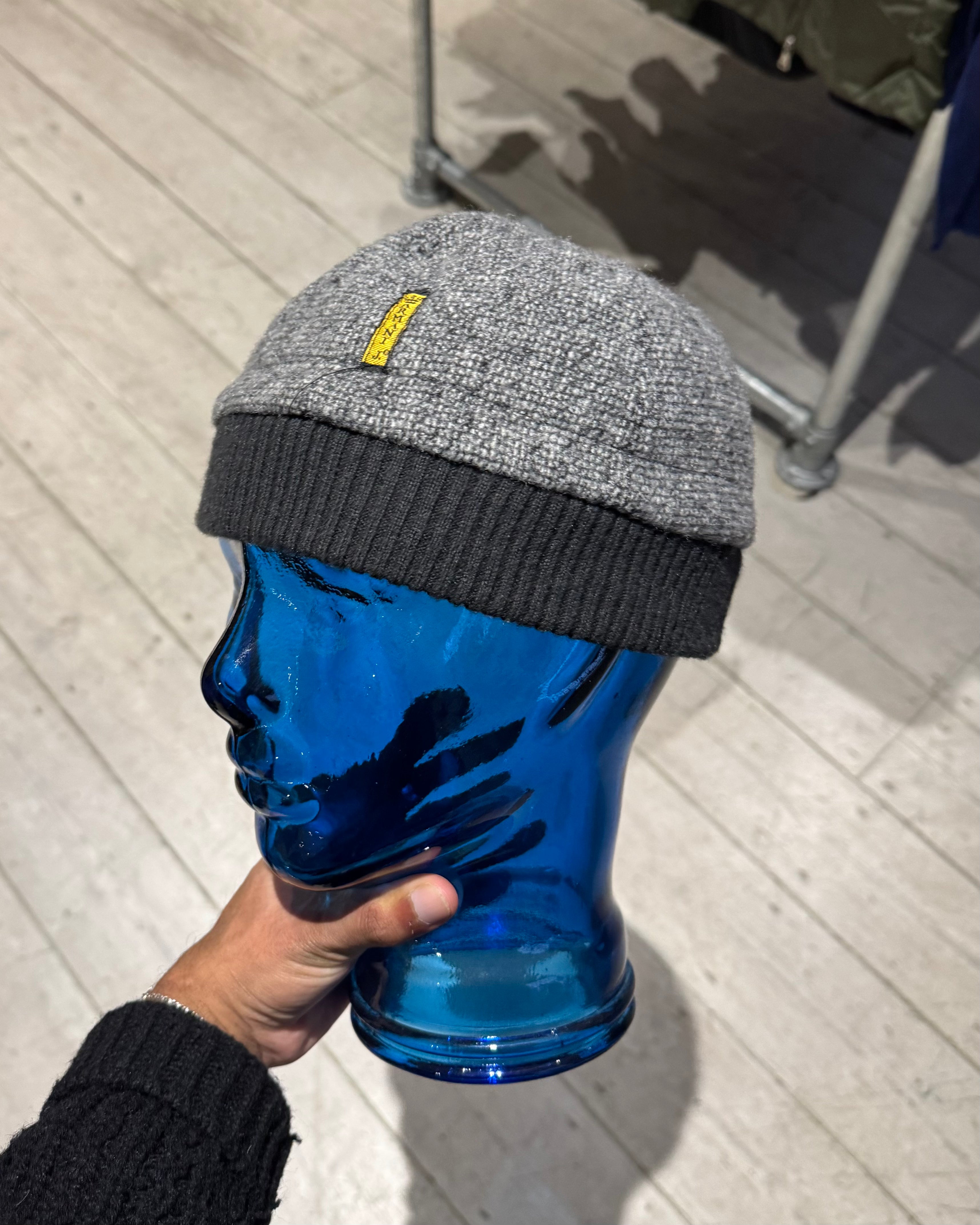 image of 90s Fisherman Ribbed Cuff Beanie /  Hat (OS)