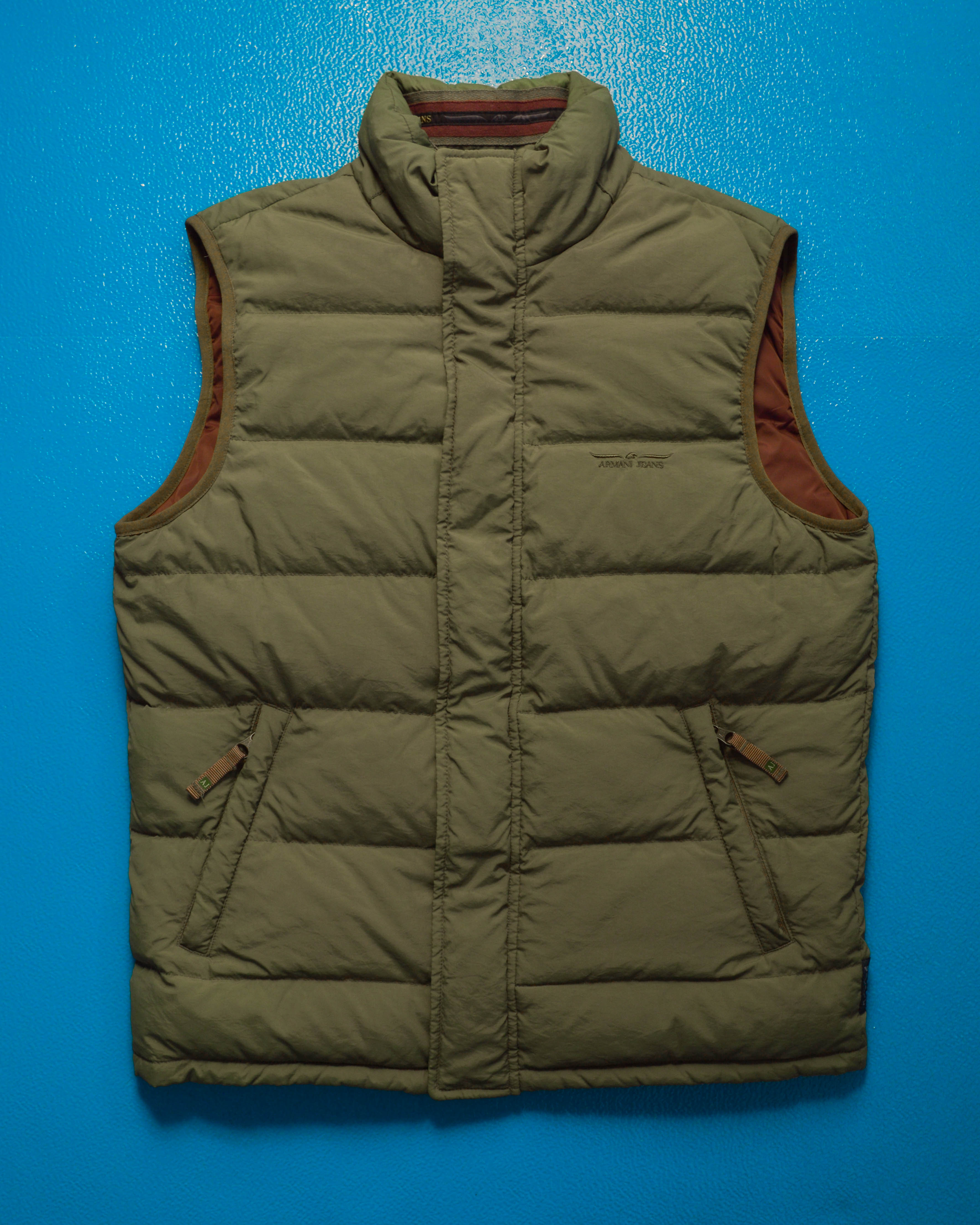 image of Sage Green Puffer Gilet Vest (M)