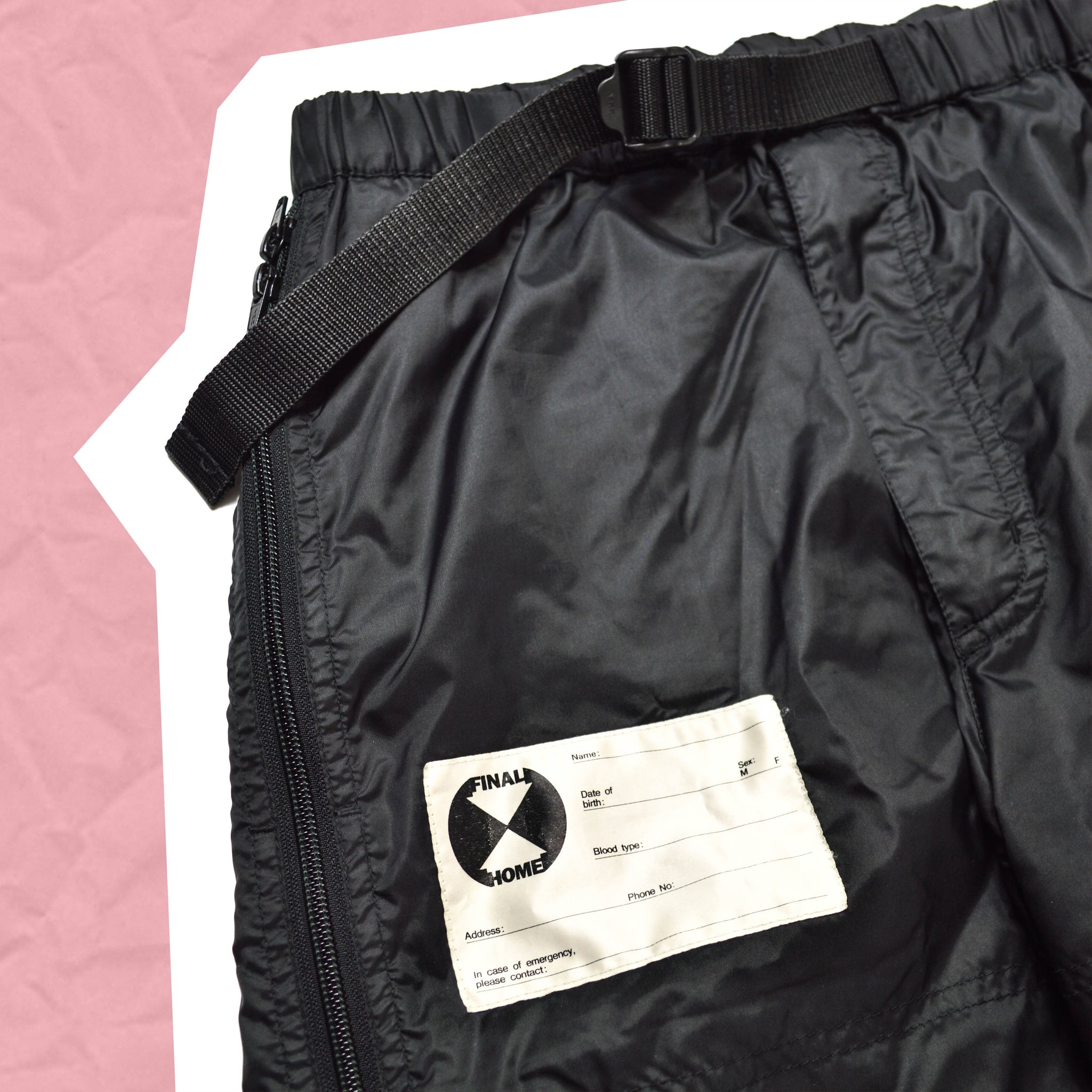 Final Home Survival Nylon Zipper Track Pants (S) – shop.allenreji