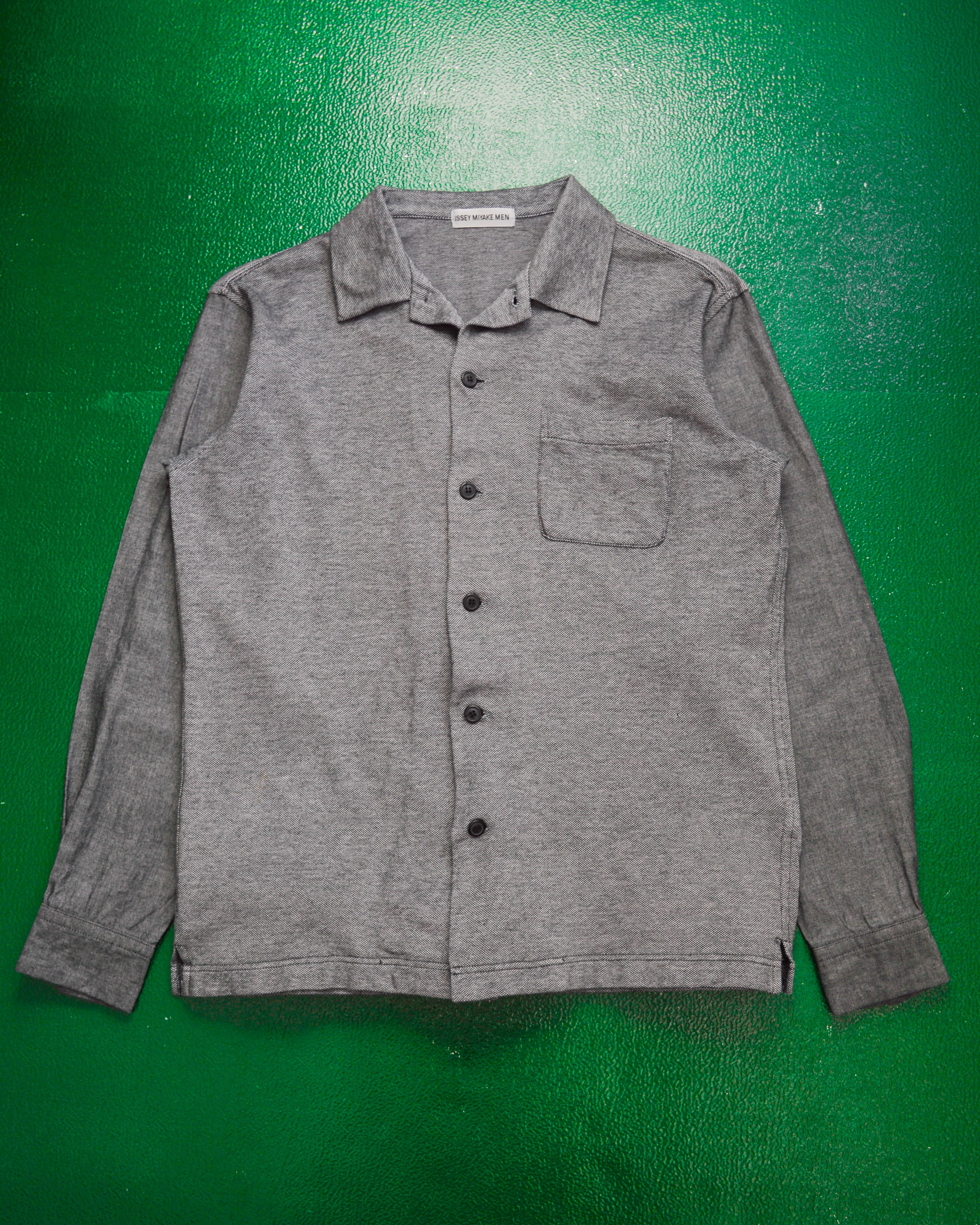 image of 1998 Sleeve Chambray Panelled Longsleeve Shirt (~M~)