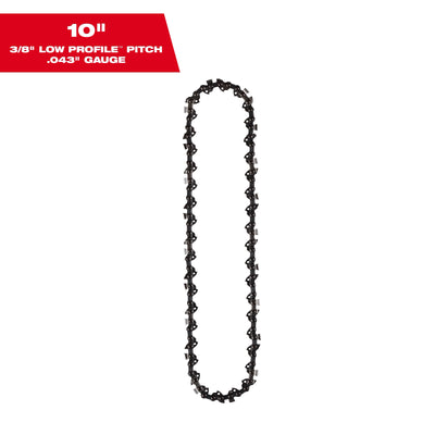 View 10" 3/8" LOW PROFILE™ Pitch, .043" Gauge Saw Chain