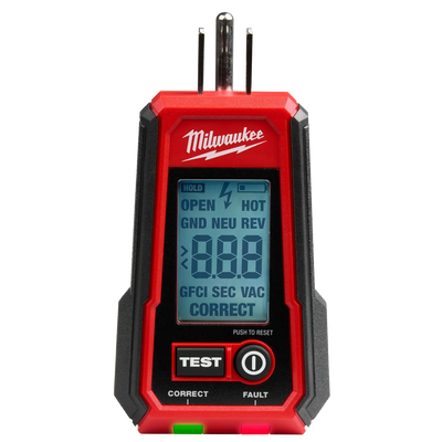 View Digital GFCI Receptacle Tester
