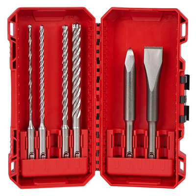 View 6PC SDS PLUS MX4 4 CUTTER & CHISEL KIT