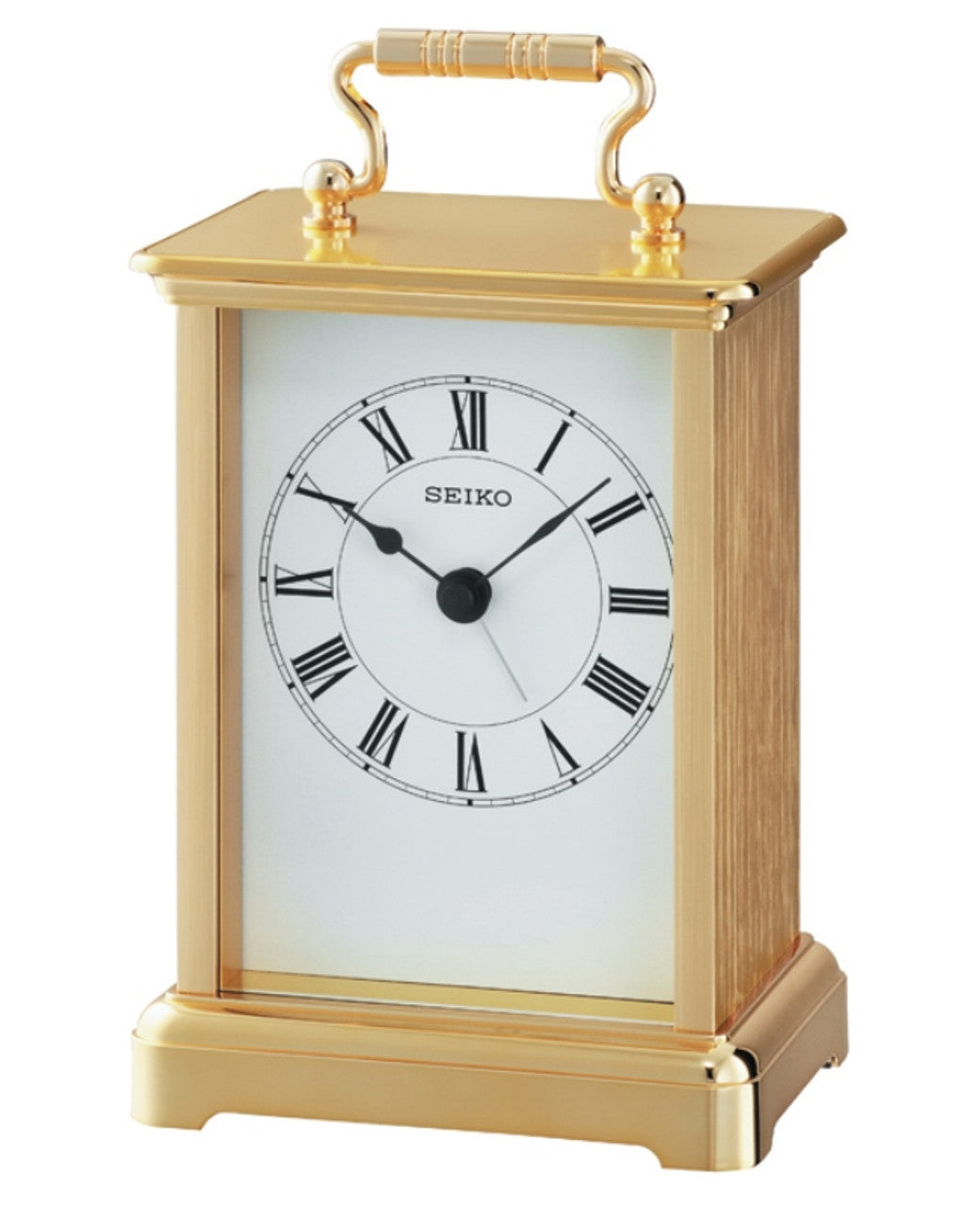 Seiko Gold Coloured Carriage Clock with Alarm – Plants The Jewellers