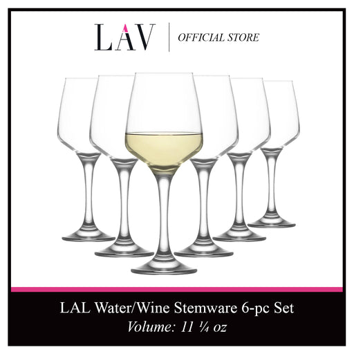 LAV Lal 6-Piece Wine Glasses Set, 11.25 oz – LAV-US