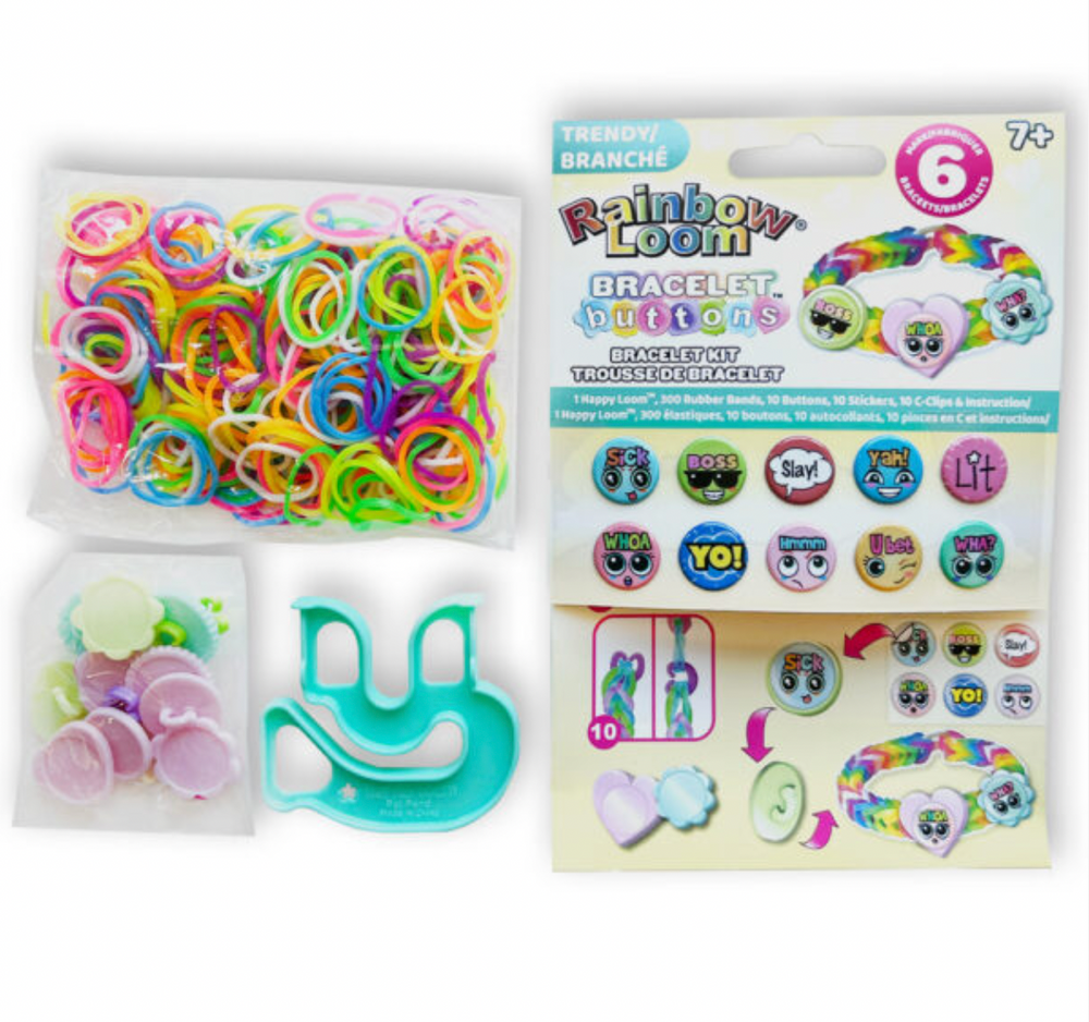 Rainbow Loom Bracelet Buttons Bracelet Kit - Funny Faces Toytown – Toytown  Toronto