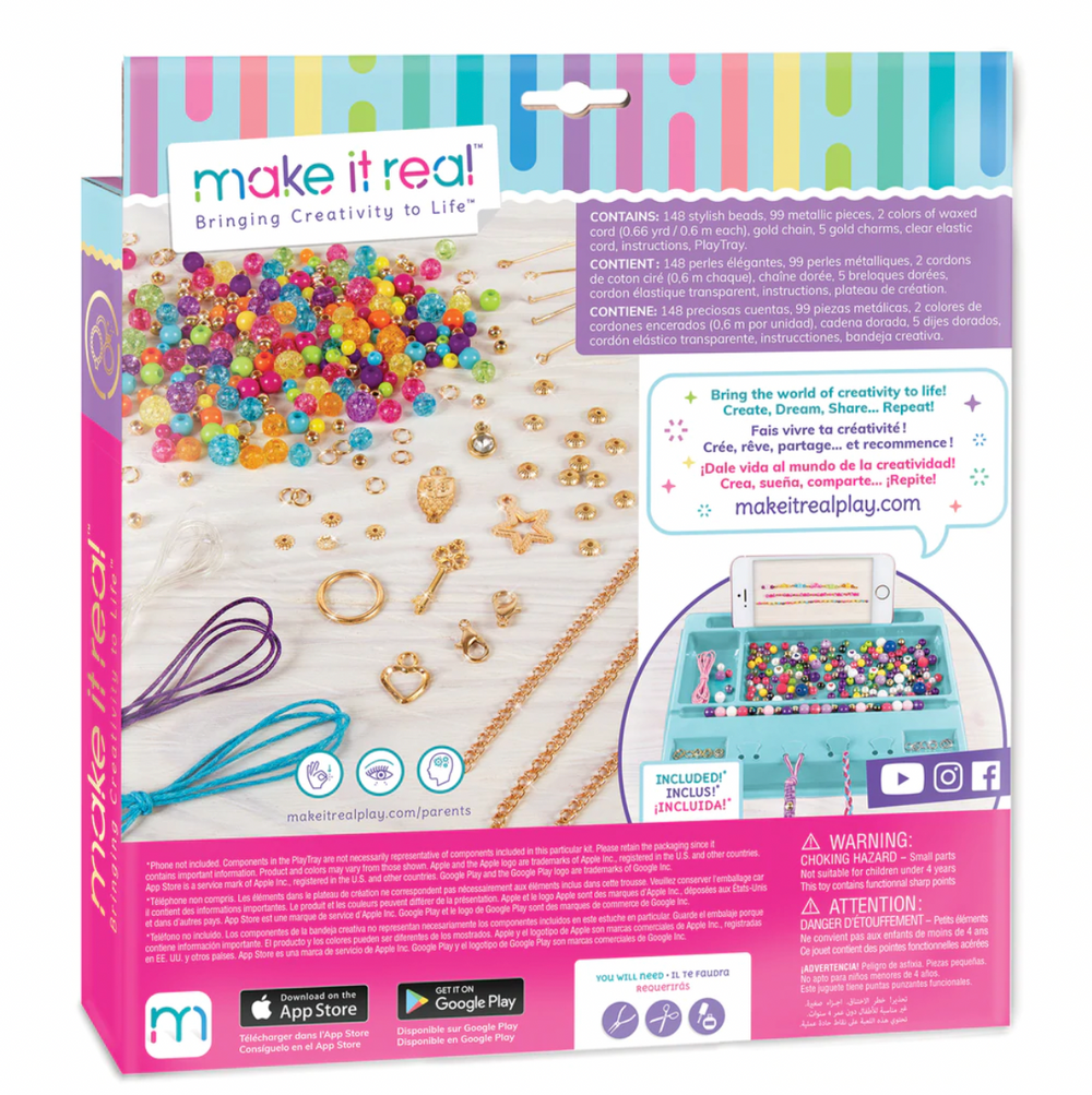 Make It Real Rainbows and Pearls DIY Jewelry Kit