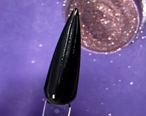 black nail color base example for chrome nail powder
