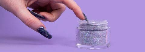 Fairy Glamor purple dip powder