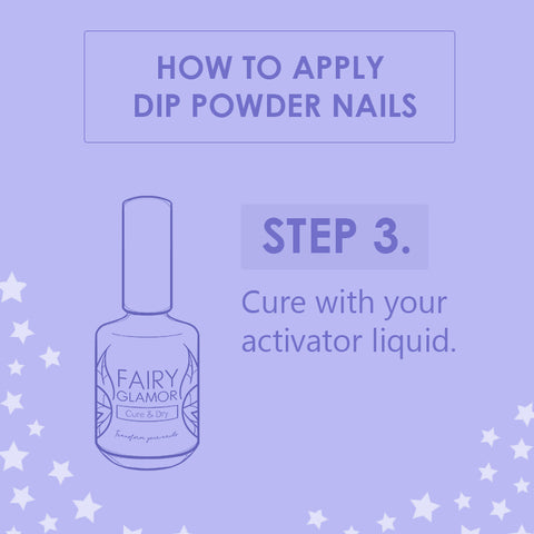 cure dip nails at home with activator