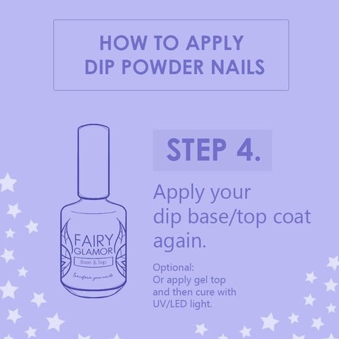 apply base and bond dip powder again