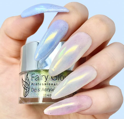 White Chrome Pearl Nails Powder Nails Magic Metallic Chrome Yellow Nail  Powder High Gloss Glitter Nail Art Blue Holographic Ice Aurora Dust Nail