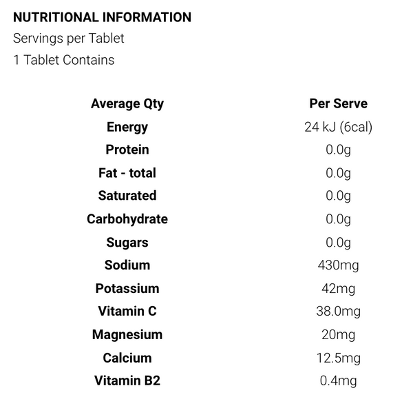 Nutrition Information