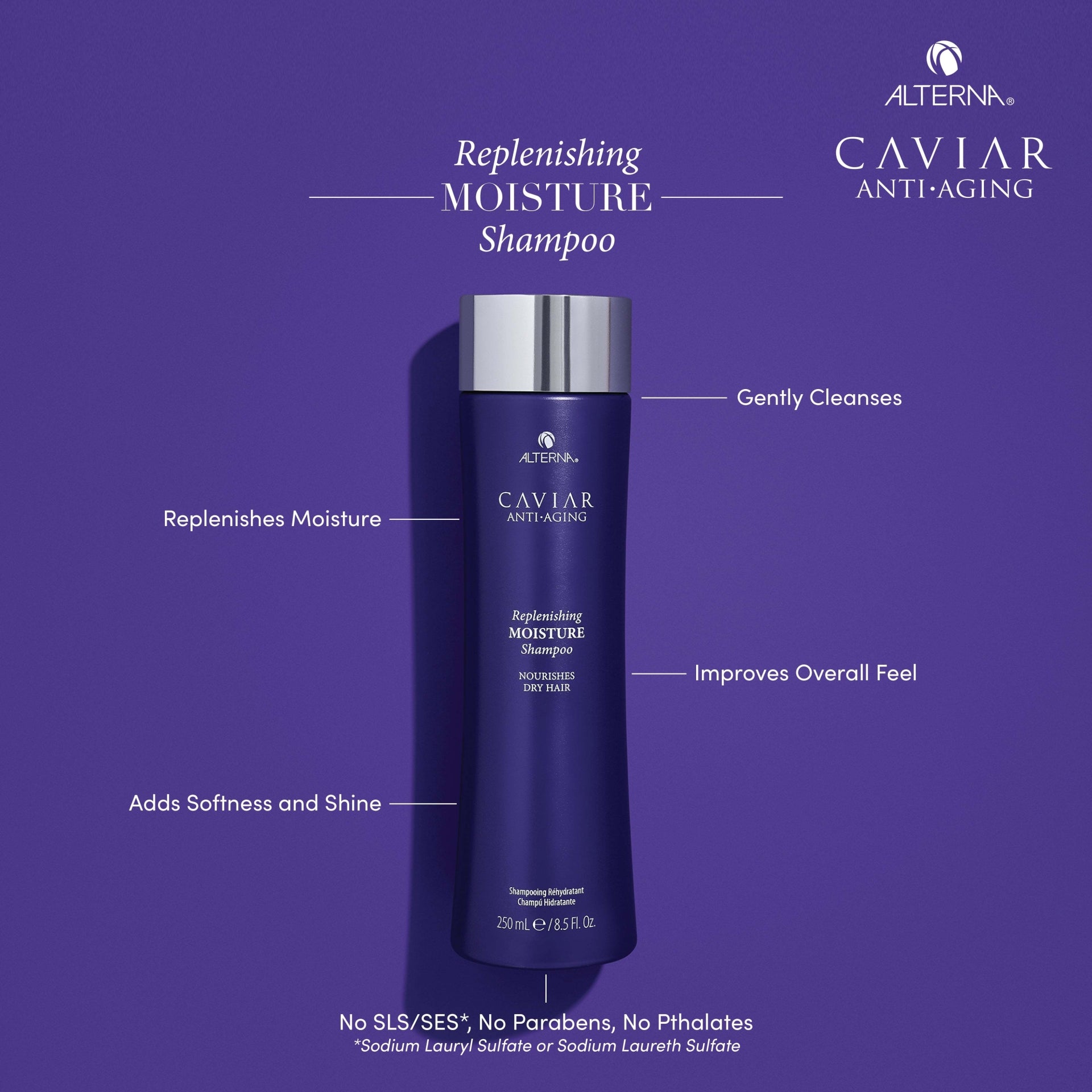 Alterna Caviar Anti-Aging Replenishing Moisture Shampoo & Conditioner / 250ml - Alterna Caviar Hair for Moisture and Color