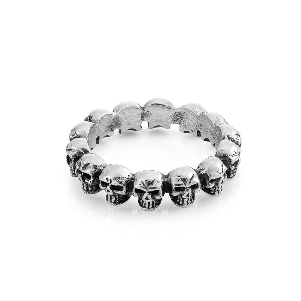 skull band ring