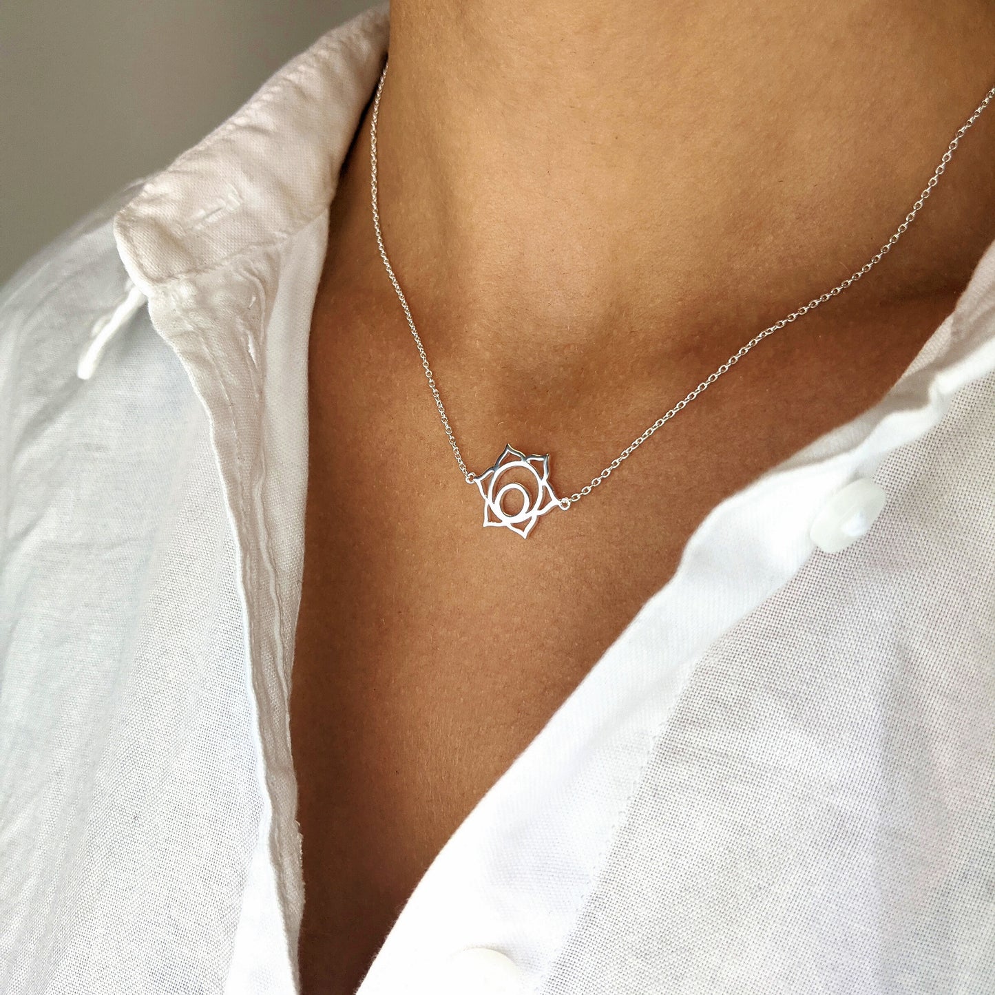 
                  
                    Sterling Silver Sacrum Chakra Chain Necklace
                  
                