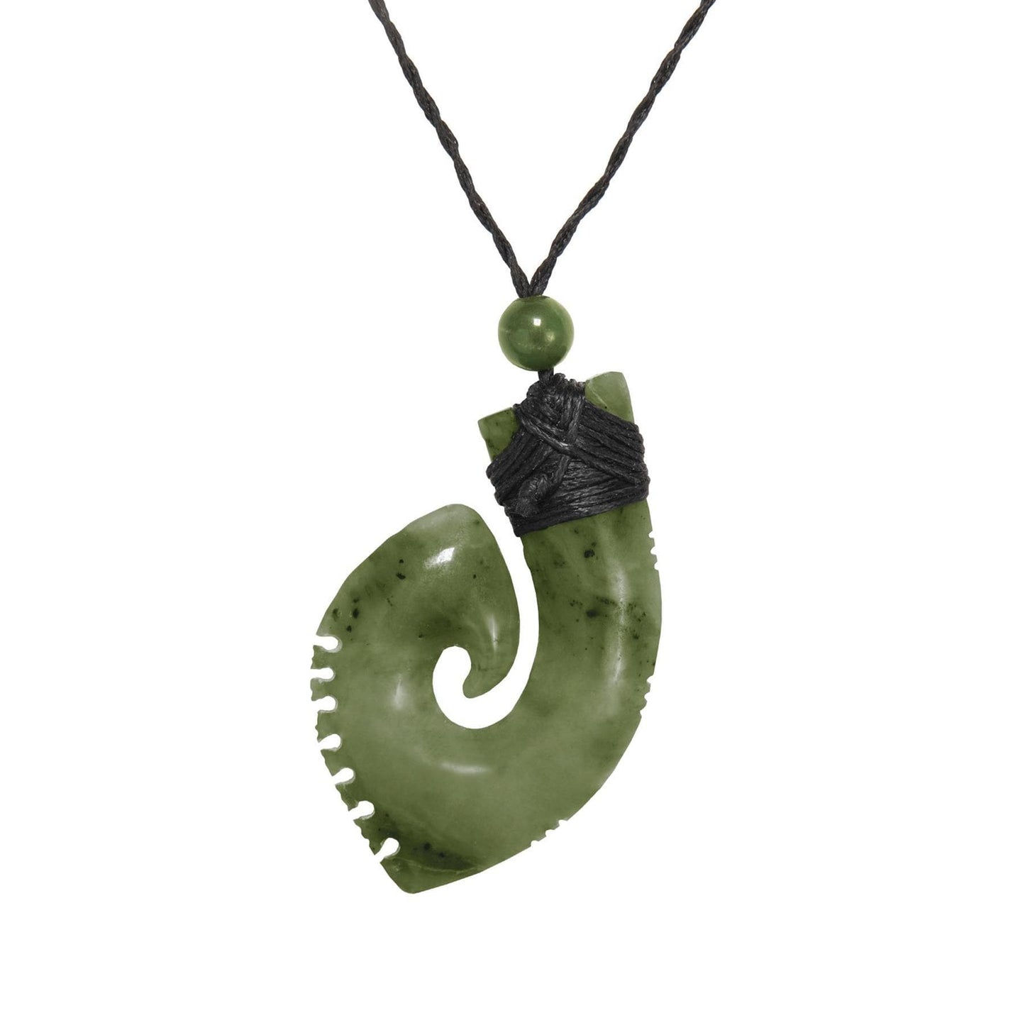 Nephrite Jade Statement Maori Style Koru Breastplate Tribal