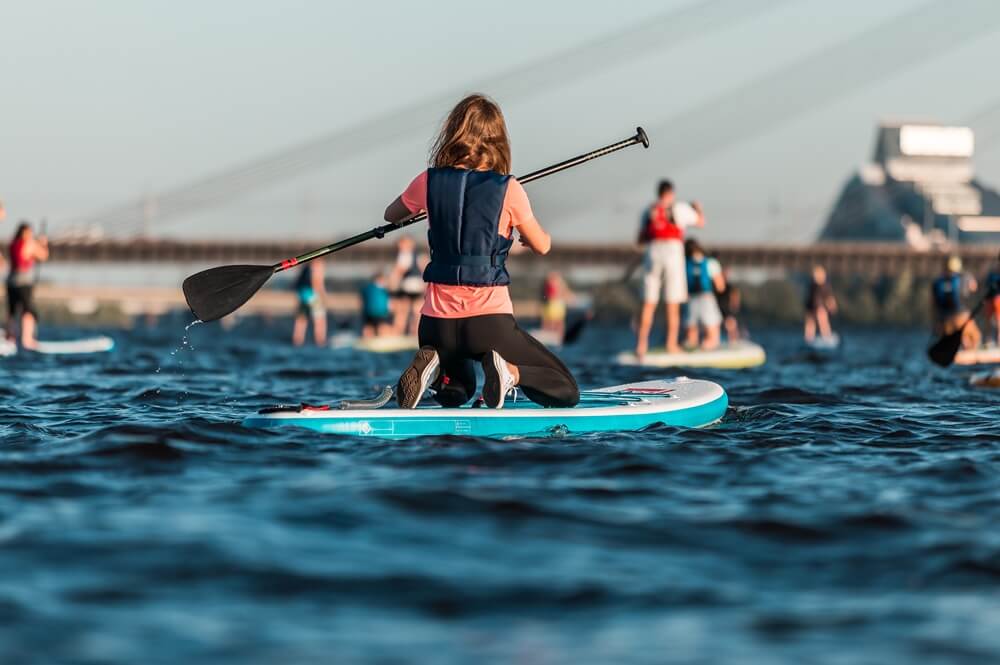 paddleboarding community heading out for a memorable adventure on the water