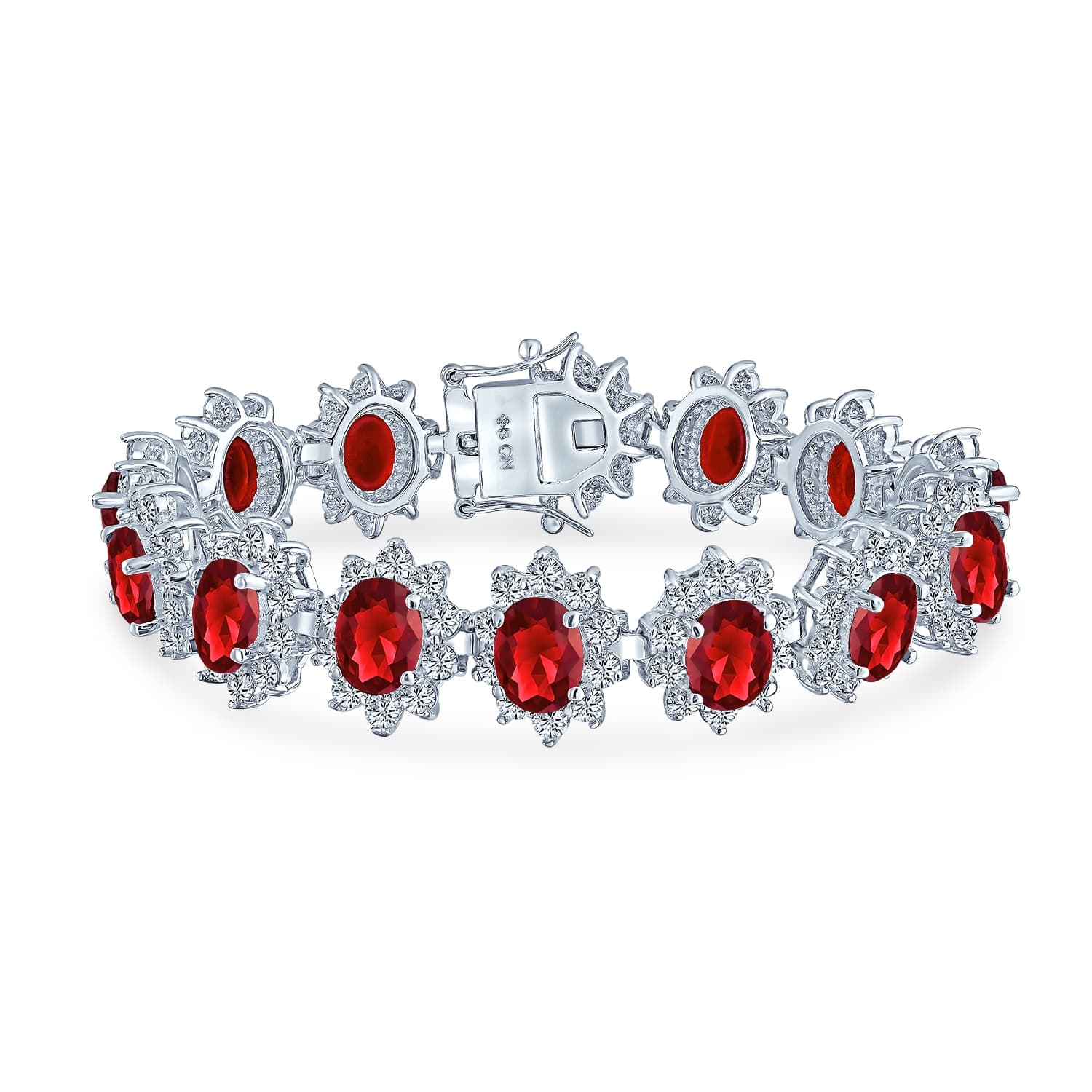 8 Carat Garnet Tennis Bracelet  Root of Joy  Braverman Jewelry