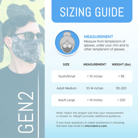 SLEEVZ GEN2 Sizing Guide