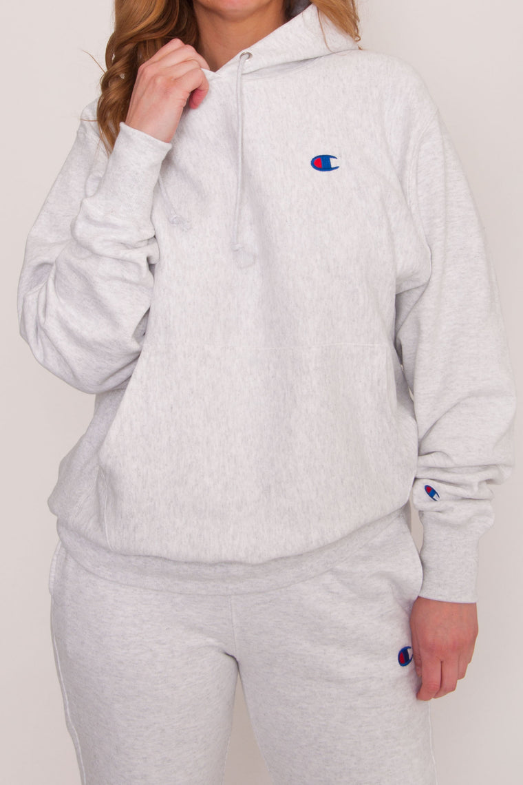 champion sweatsuit silver