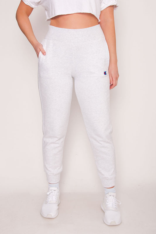 High Waist Joggers - Silver Grey 