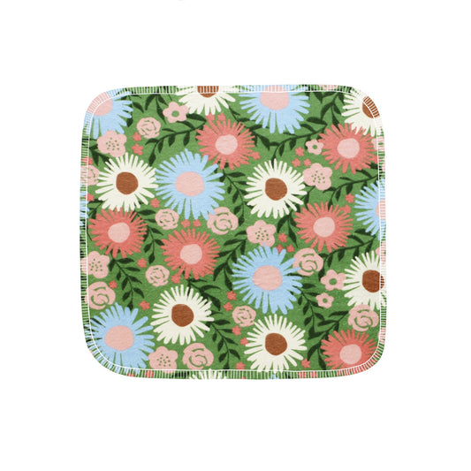 Reusable Paper Towels--Daisies On Bright Pink