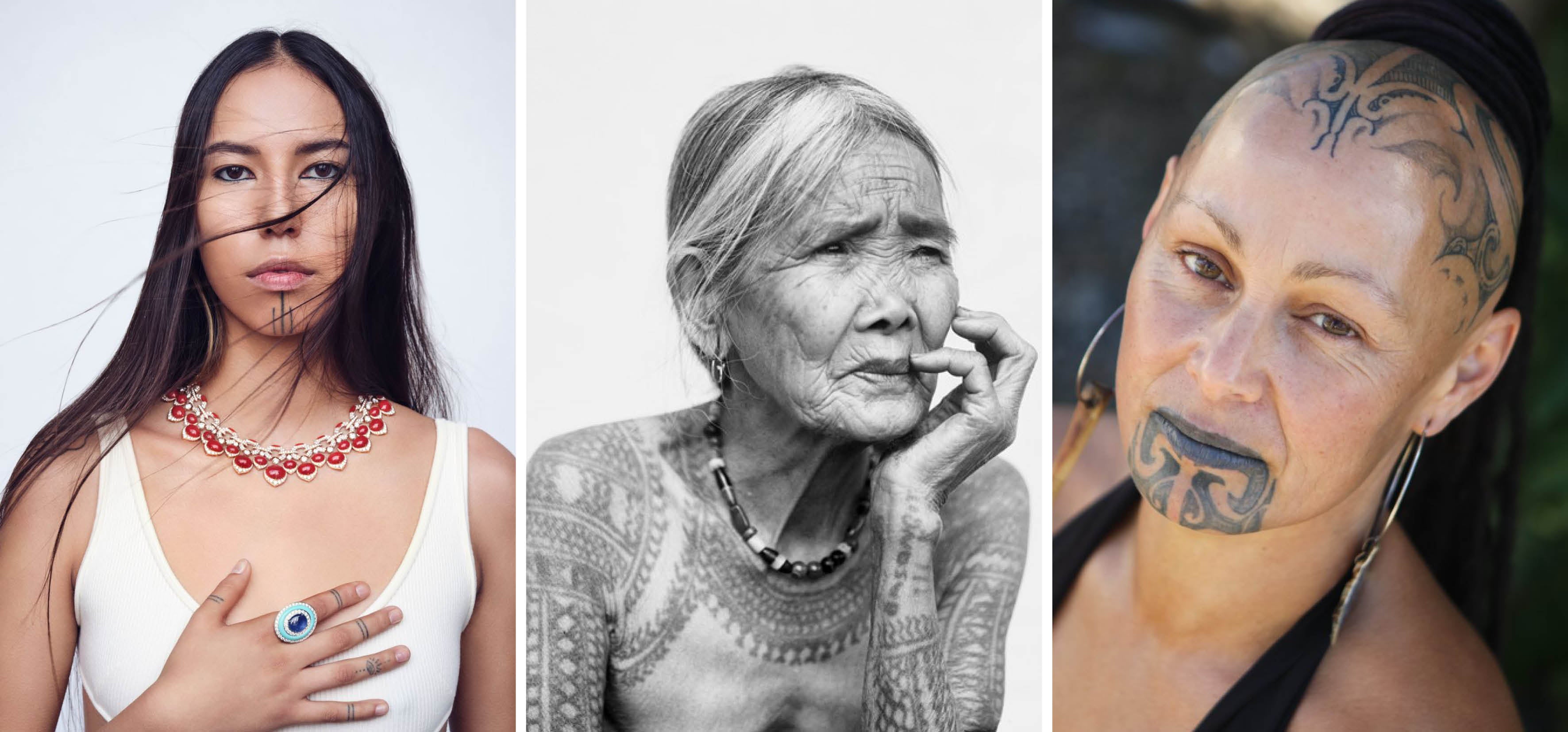 Tribal tattoo woman hires stock photography and images  Alamy