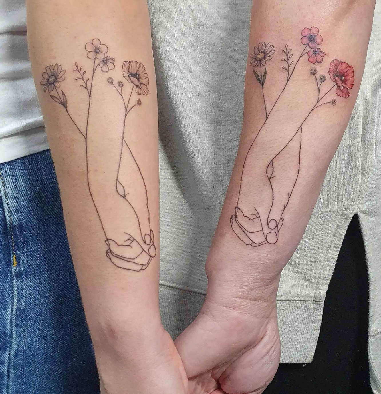 127 MotherDaughter Tattoos to Help Strengthen the Bond  Wild Tattoo Art