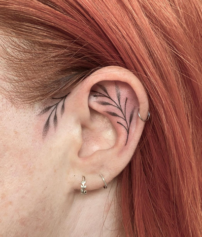 Skip the earrings; embrace individuality by etching your style with an ear  tattoo. Adorn your ear with a unique tattoo from Dreamcatcher... | Instagram