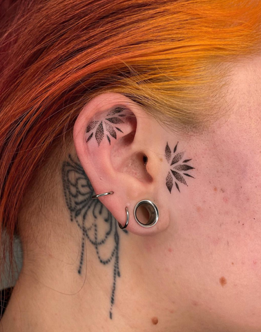 45 Ear Tattoo Ideas For Your Next Ink  Bored Panda