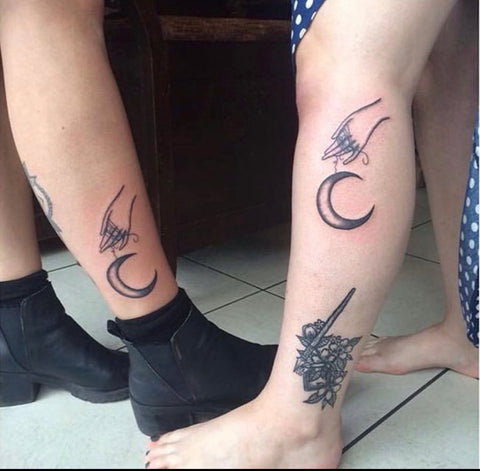 Tattoos on Instagram: “Amazing matching tattoo idea 😍 tag someone you'd  get it with” | Tattoos for women half sleeve, Matching tattoos, Tattoos