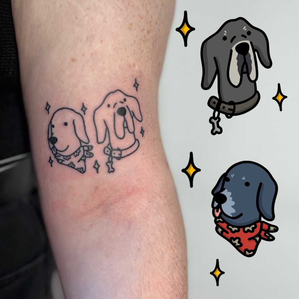 Colorful Watercolor Labrador Tattoo Design – Tattoos Wizard Designs