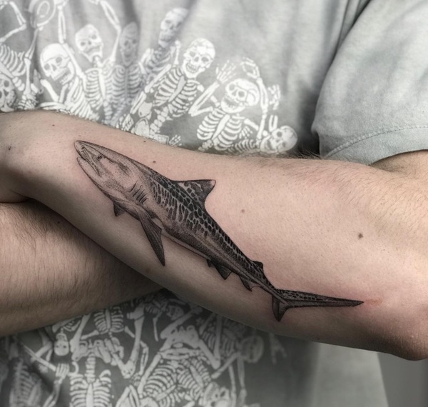 @mas_tattoos_ shark tattoo