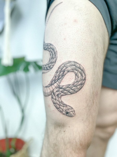 @mas_tattoos snake tattoo