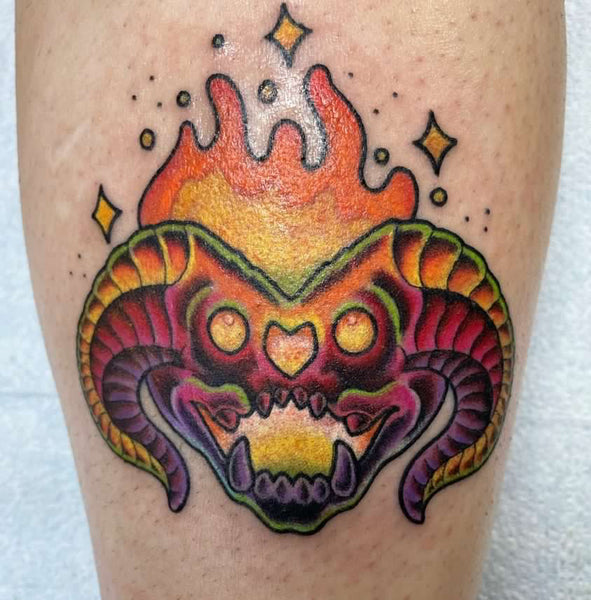 Balrog tattoo by Sam Rusk