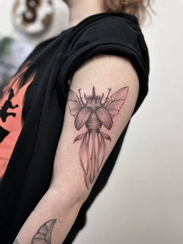 Arm tattoo by Sam of @mas_tattoos_
