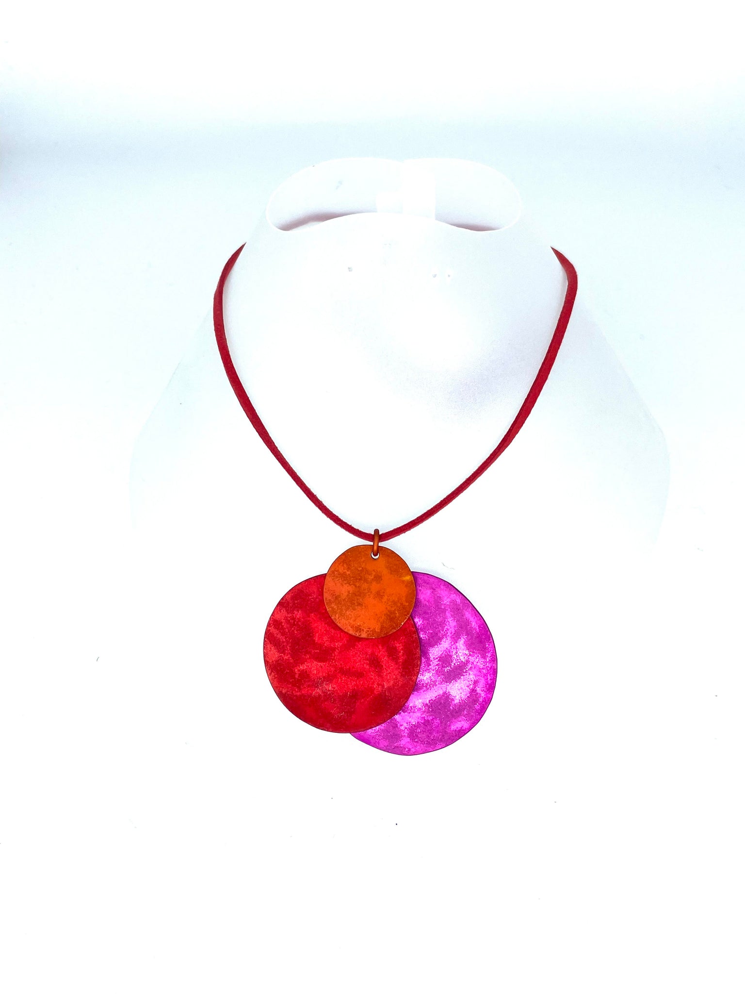 Collier 108 - Orange Rouge Rose – Miss Ily