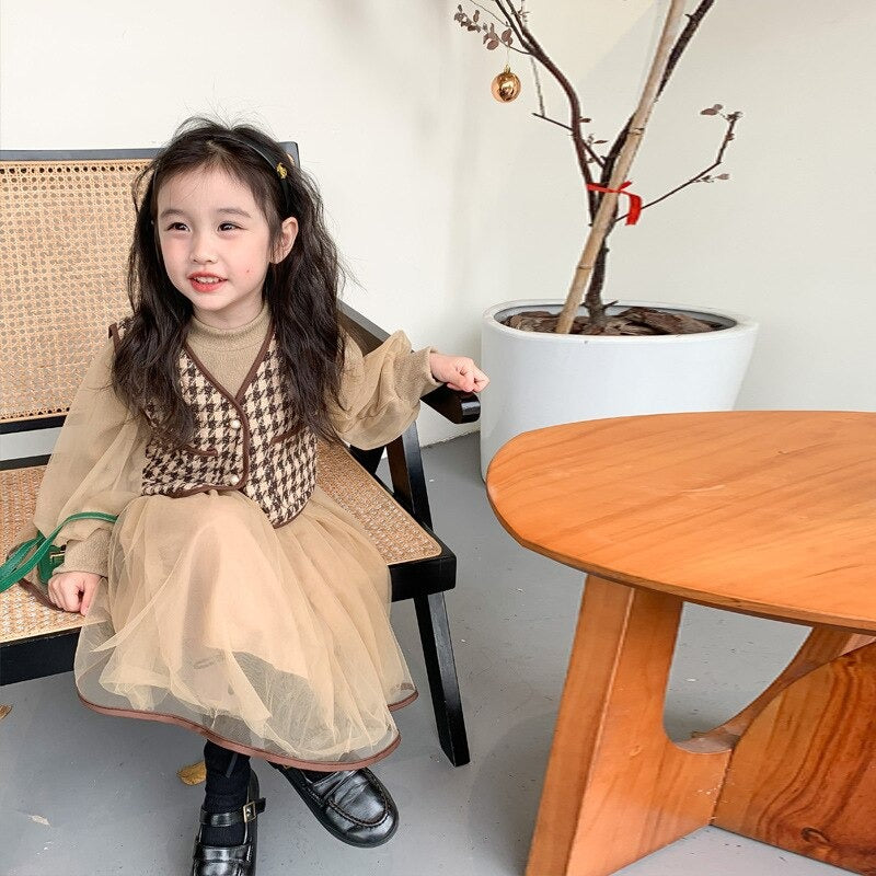 Children's Clothing Girl Korean Dress