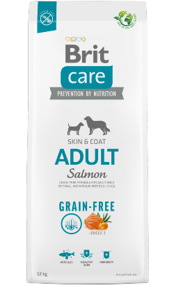 Brit Care Dog Adulte sans céréales | Saumon | 12 kg