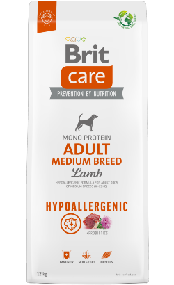 Brit Care Chien Adulte Race Moyenne Hypoallergénique | Agneau