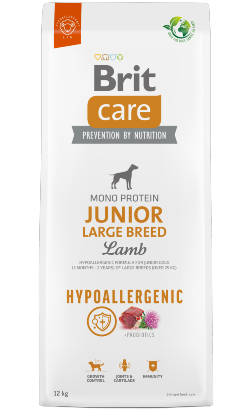 Brit Care Dog Hypoallergénique Junior Grande Race | Agneau